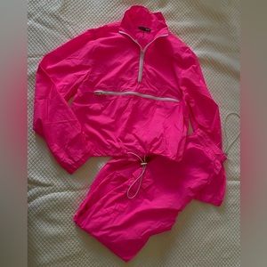 Fashion Nova Hot Pink Tracksuit size xs